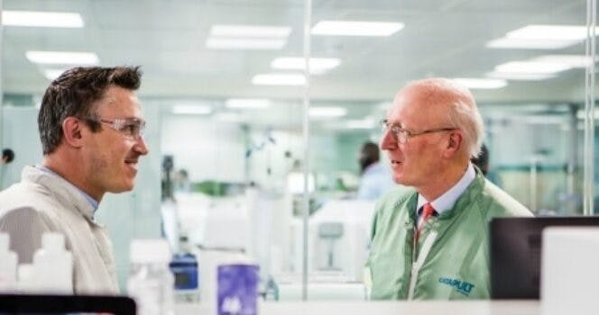 Lord Prior visits London offices and laboratories